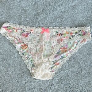 2014 Victoria's Secret Floral Lace And Satin Cheekini M